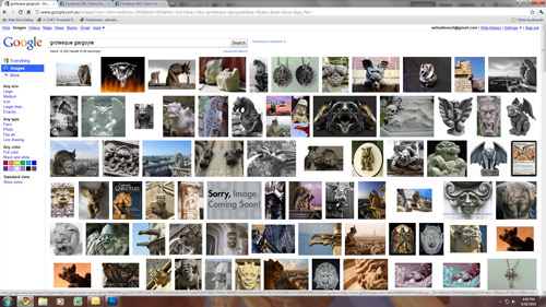Gargoyle image search on google