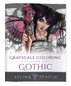 Coloring Book - Gothic Grayscale Edition