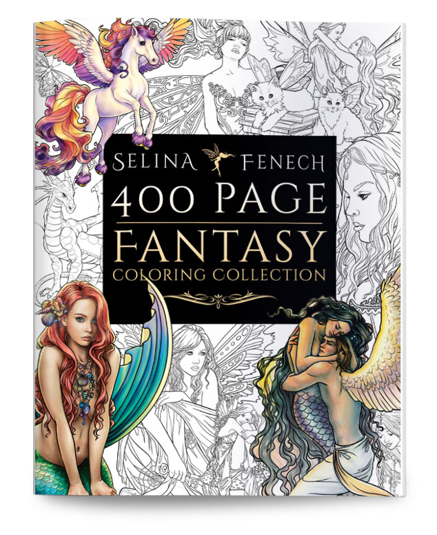 400 Page Fantasy Coloring Collection