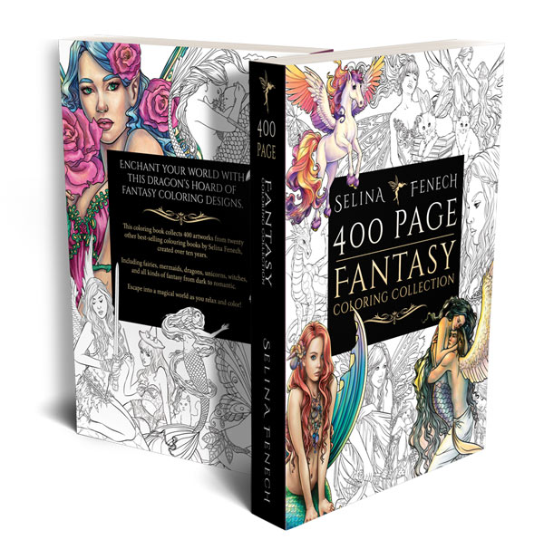 400 Page Fantasy Coloring Collection - Image 2