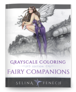 Coloring Book - Grayscale Fairy Companions