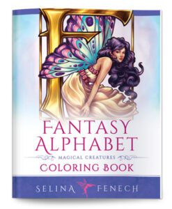 Fantasy Alphabet - Magical Creatures Coloring Book