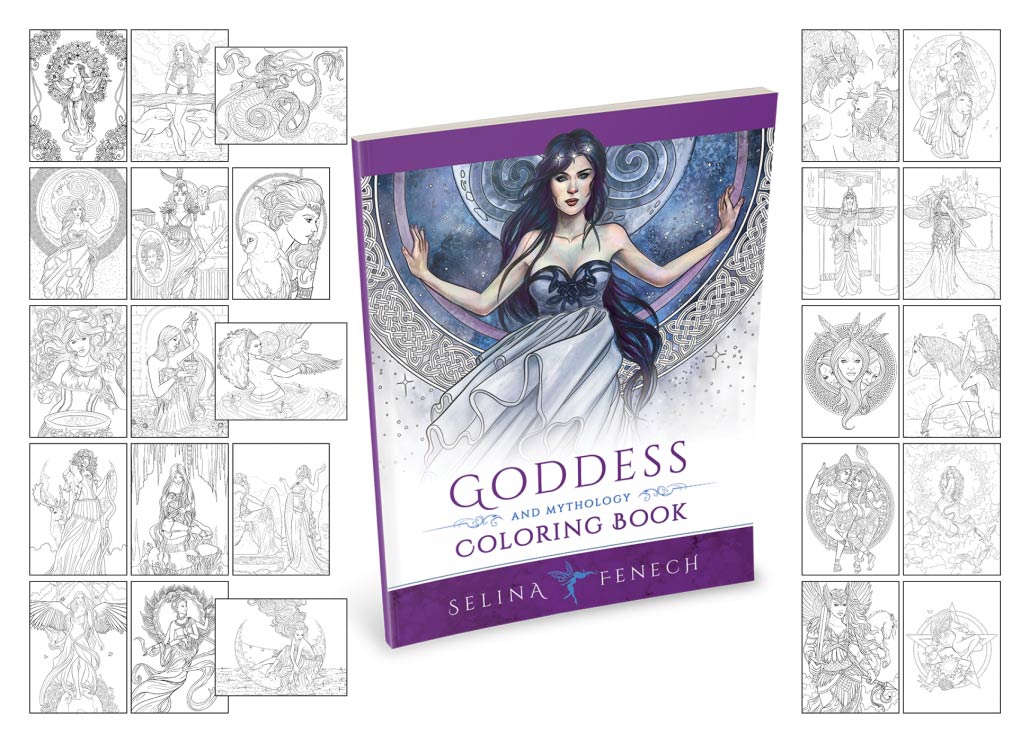 goddess coloring pages