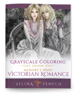 Coloring Book - Victorian Romance Memory's Wake Grayscale Edition