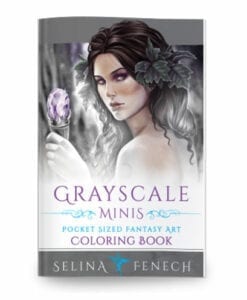 Grayscale Minis - Pocket Sized Colouring Book