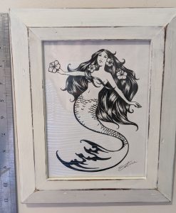 Framed Original - Ink Mermaid