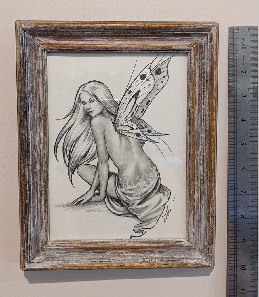 Framed Original - Graphite Fairy