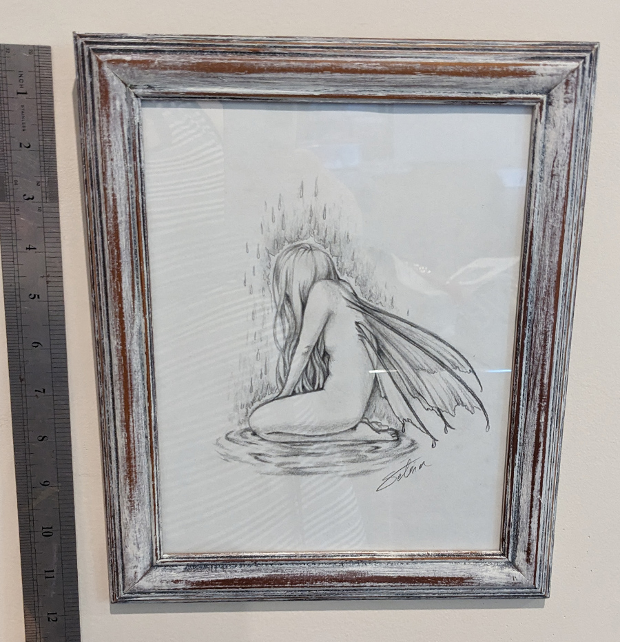 Framed Original - Rained On Fairy