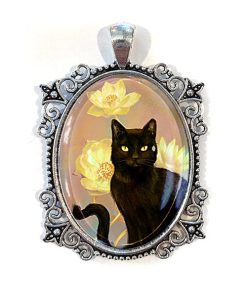 Art Pendant - Black Cat