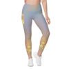 Leggings with pockets - Gold Lotus - Image 4