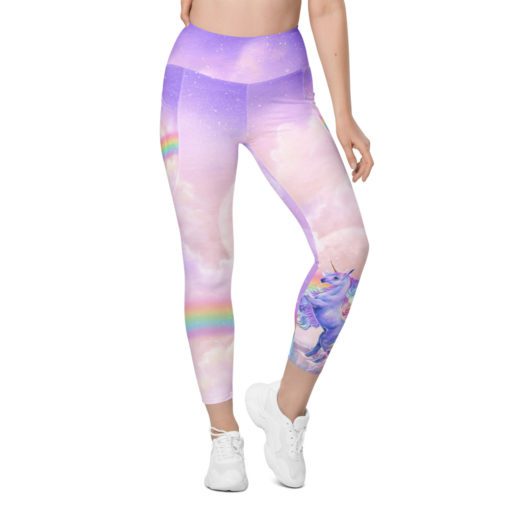 Leggings with pockets - Rainbow Dreams - Image 4