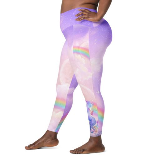 Leggings with pockets - Rainbow Dreams - Image 9