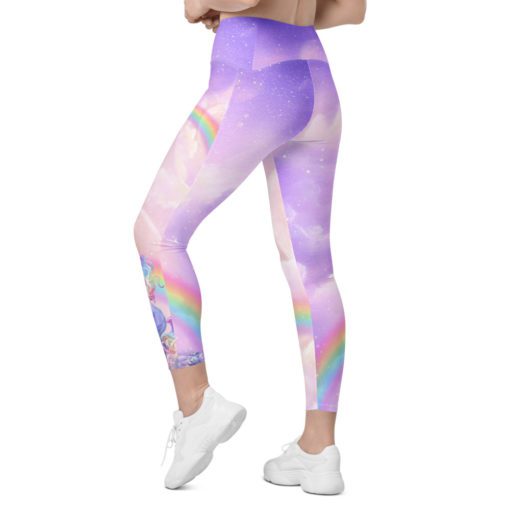 Leggings with pockets - Rainbow Dreams - Image 3