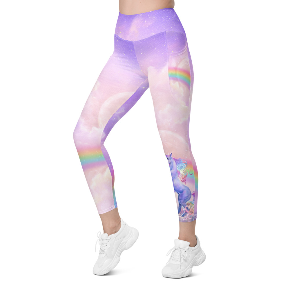 Leggings with pockets - Rainbow Dreams - Selina Fenech Artist and
