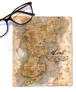 Glasses Cloth - Avall Map