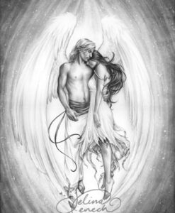 Original Artwork - Guardian (black and white)