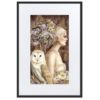 Framed Print With Mat - Blodeuwedd in Bloom - Image 4