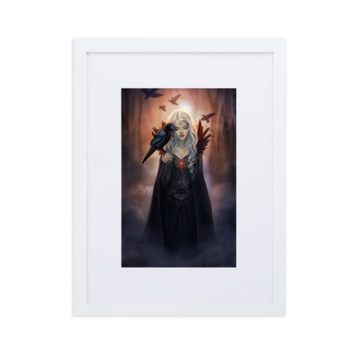 Framed Print With Mat - Ravenkin II - Image 6