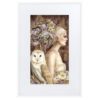 Framed Print With Mat - Blodeuwedd in Bloom - Image 8