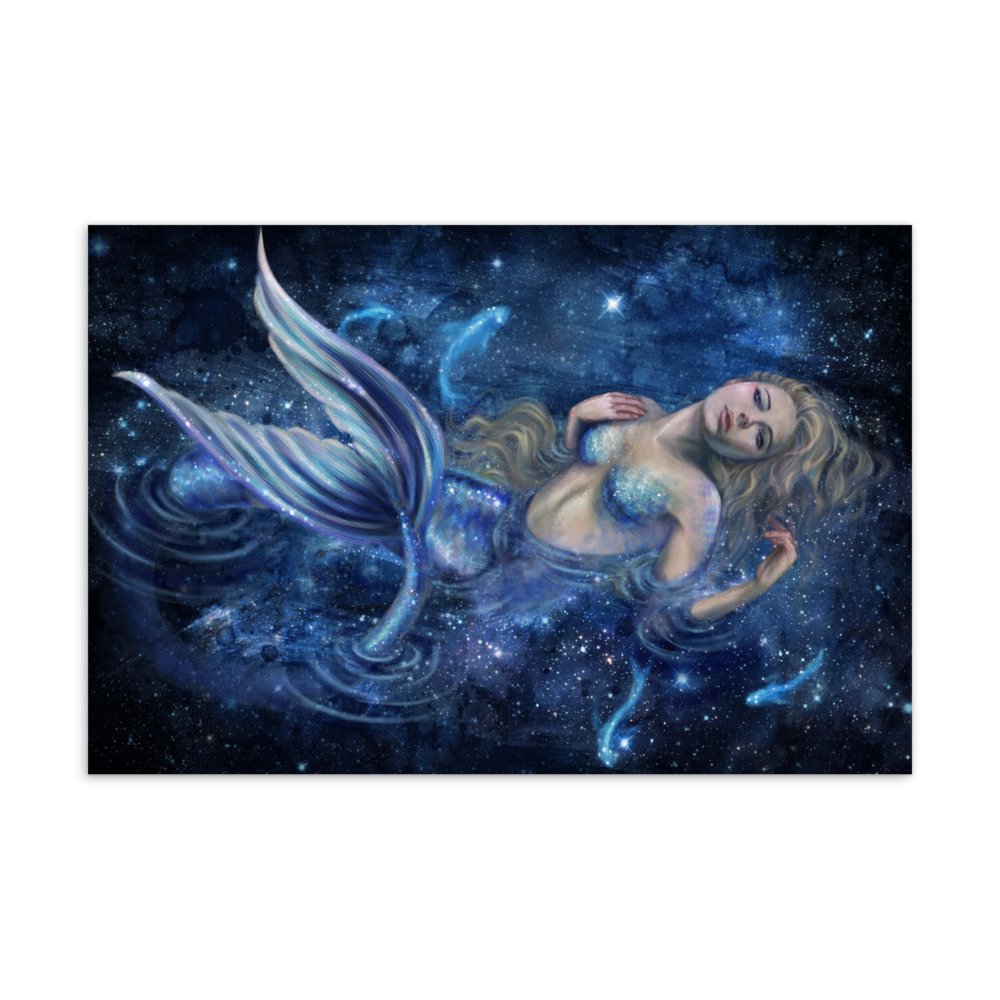 Art Card - Swimming in Starlight - Selina Fenech Artist and Author